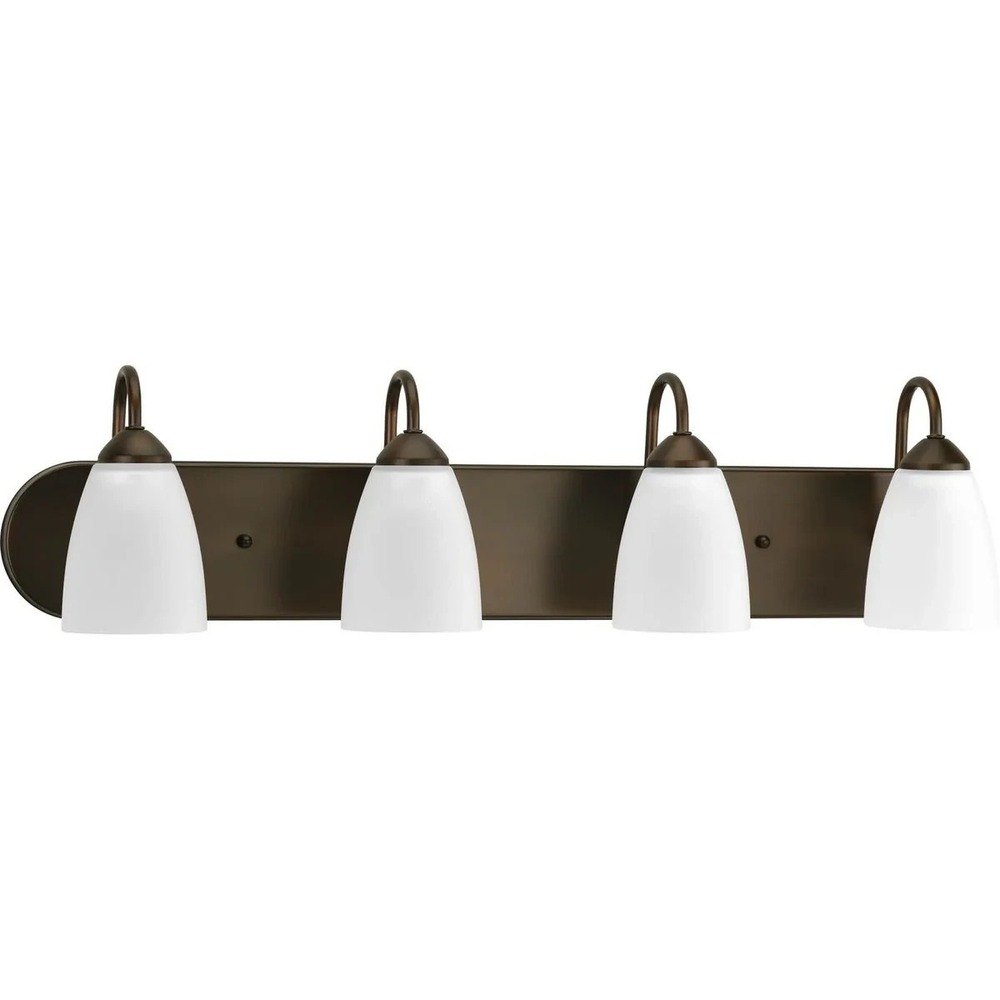 Progress Lighting - Gather Four-Light Etched Glass Bath Vanity Light P2709-20